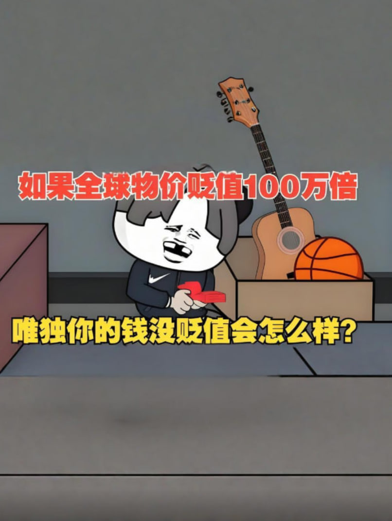 假如物价贬值100万倍，但是你的钱不受影响会怎么样？